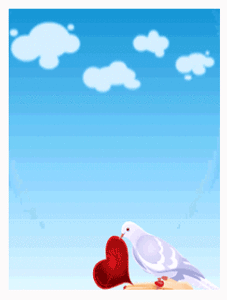 Gif animé amour colombe